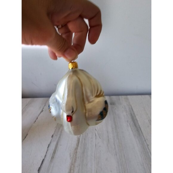 polonaise adler gold peacock swan ornament komozja glass Xmas tree - Picture 2 of 10
